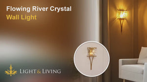 Flowing River Crystal Wall Light Video