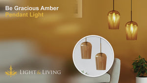 Be Gracious Amber Pendant Light Video