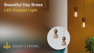 Beautiful Day Brass LED Pendant Light Video