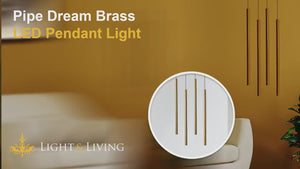 Pipe Dream Brass LED Pendant Light Video