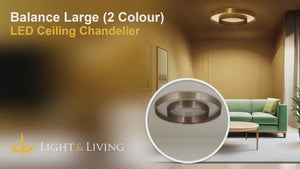 Balance Large (2 Colour) LED Ceiling Chandelier Video