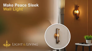 Make Peace Sleek Wall Light Video