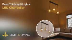 Deep Thinking 3 Lights LED Chandelier Video