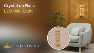 Crystal on Rails LED Wall Light Video