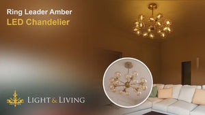 Ring Leader Amber LED Chandelier Video