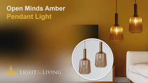 Open Minds Amber Pendant Light Video