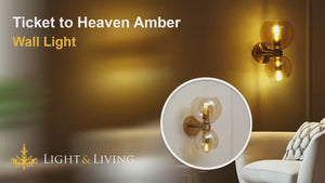 Ticket to Heaven Amber Wall Light Video