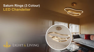 Saturn Rings (3 Colour) LED Chandelier Video