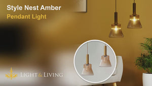 Style Nest Amber Pendant Light Video