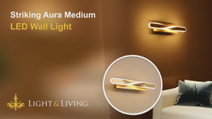 Striking Aura Medium LED Wall Light Video