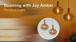 Beaming with Joy Amber Pendant Light Video