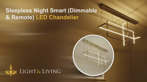 Sleepless Night Smart (Dimmable & Remote ) LED Chandelier Video