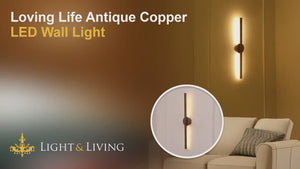 Loving Life Antique Copper LED Wall Light Video
