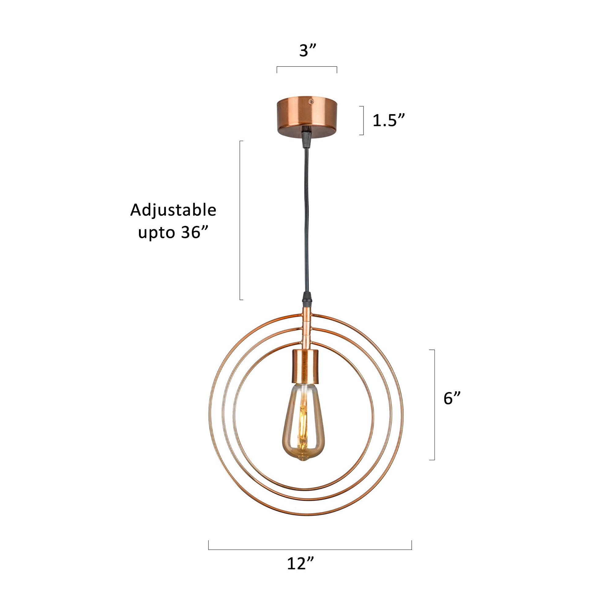 Copper Rings Pendant Light For Modern Interiors Light And Living 